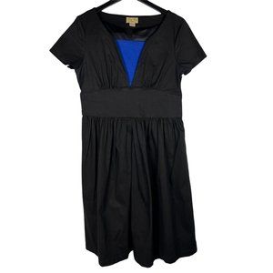Lindy Bop Women's Retro Short Sleeve Mid-Length Dress in Black Size UK 16 US XL